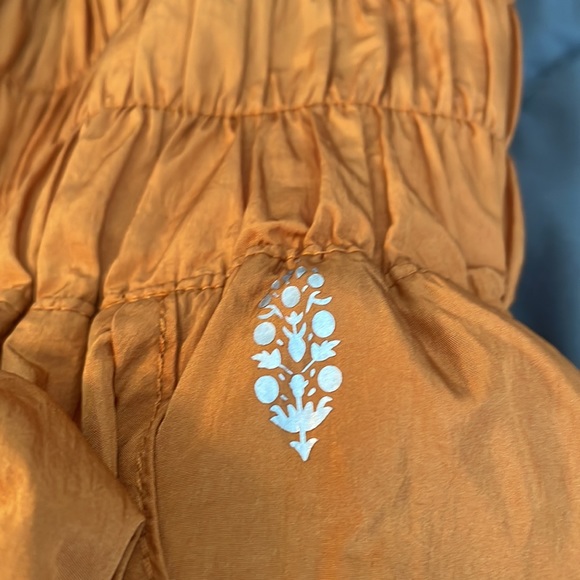 Free People Movement The Way Home Workout Shorts New S Burnt Orange High Rise - Picture 4 of 7